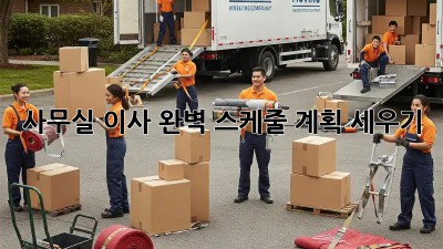 사무실 이사, 완벽 스케줄 계획 세우기